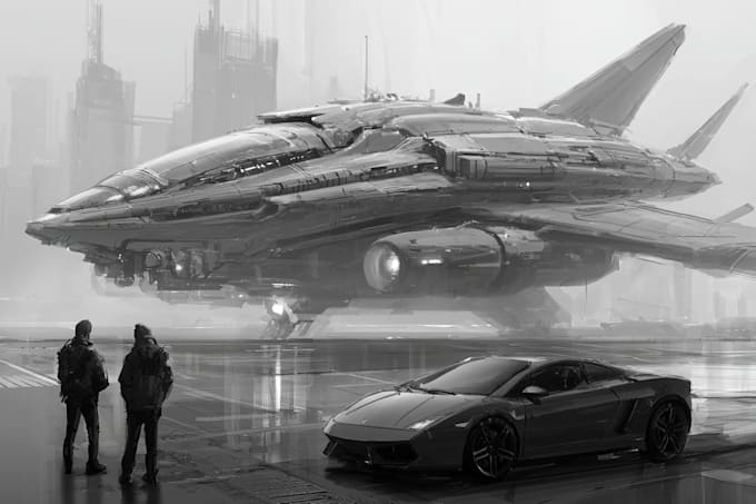 design spaceships and sci fi vehicles