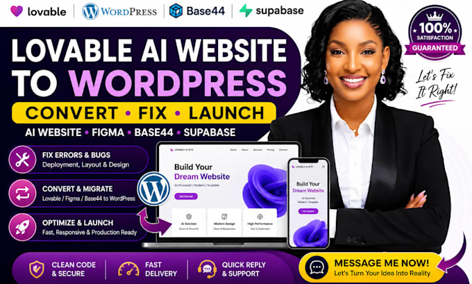 lovable to wordpress ai website convert lovable ai figma to wordpress base44
