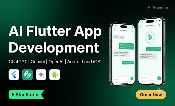 develop ai powered mobile app in flutter
