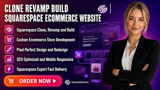 clone revamp build squarespace ecommerce website development squarespace expert