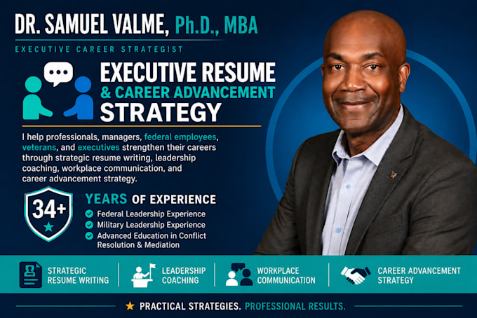 write an executive resume and career advancement strategy