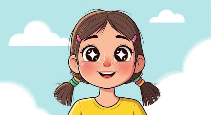 draw cute cartoon portrait