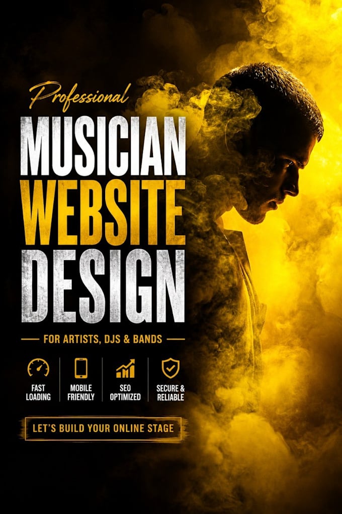 create a custom music website for musicians and artists