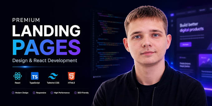 Design high converting responsive landing page by Zerggood | Fiverr