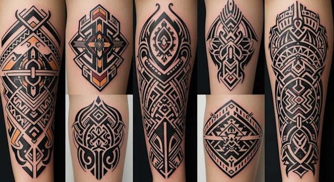 create unique tribal tattoo designs