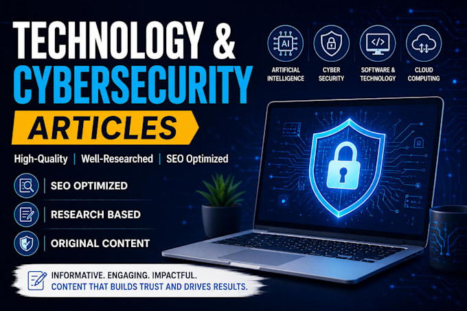write technology and cybersecurity blog articles