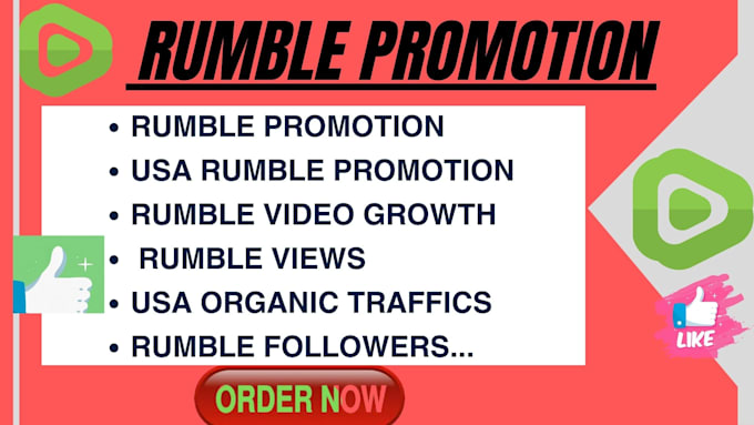 do organic rumble video promotion, rumble channel, rumble views
