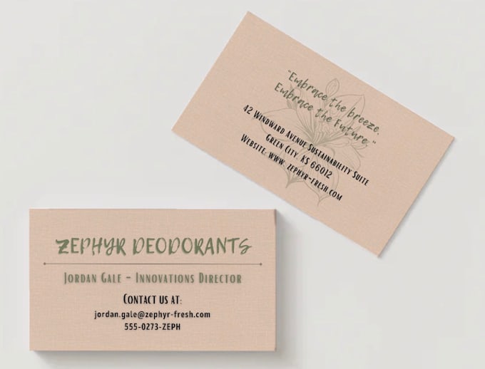 design a business card for your brand