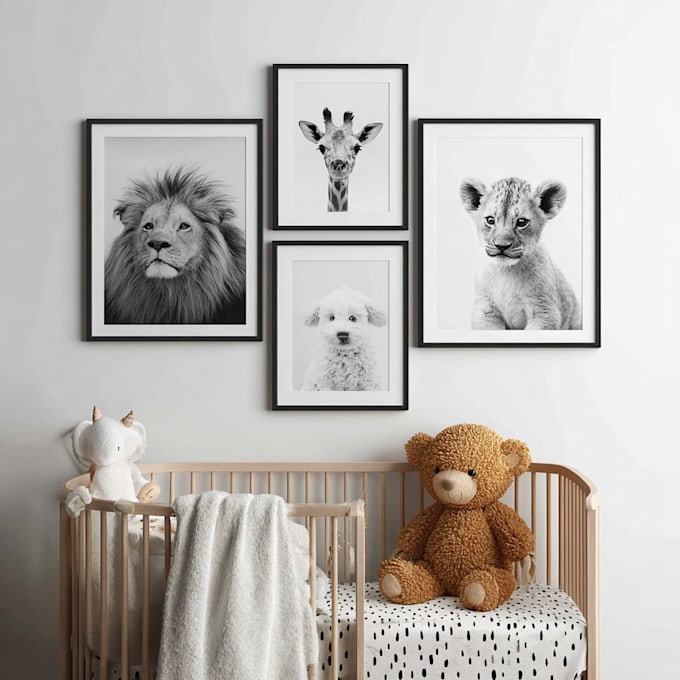 create adorable and unique nursery wall design