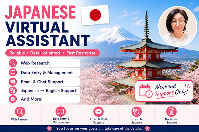 work as a japanese virtual assistant