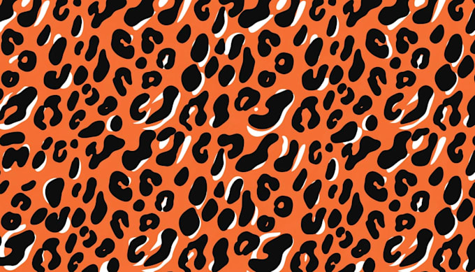 design a seamless repeating pattern design of animal print