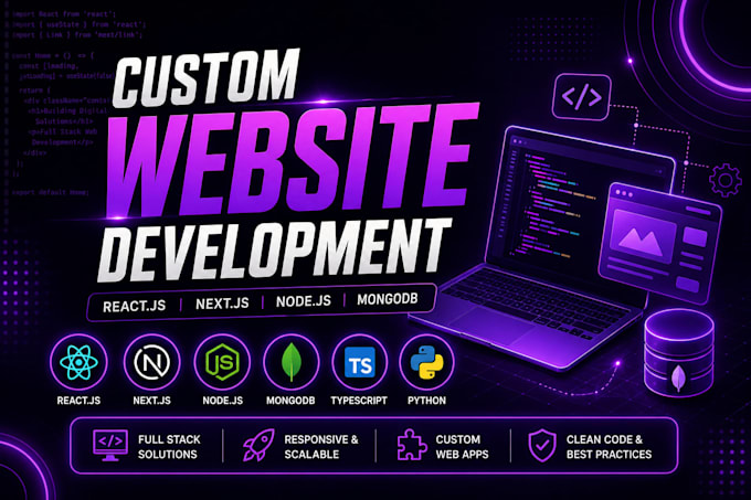 develop a responsive mern stack website or web application