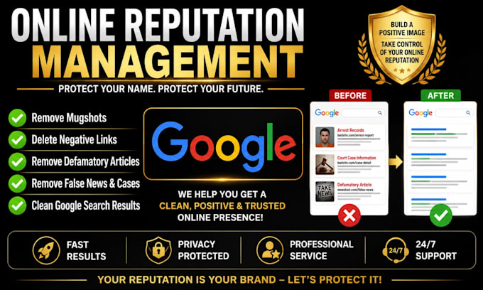 remove mugshots delete negative links bad articlea false news cases from google