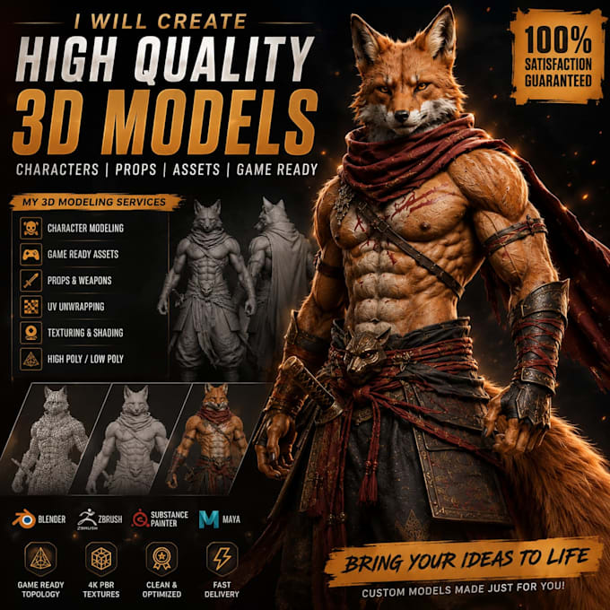 3d model for games props, objects and character