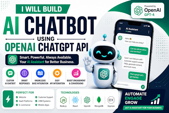 build ai chatbot using openai chatgpt API