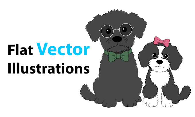 do a unique flat vector illustration