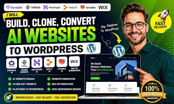 durable ai website, 10web website weebly webwave website, lovable to wordpress