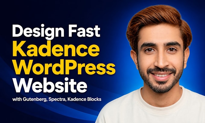 design fast kadence wordpress website with gutenberg