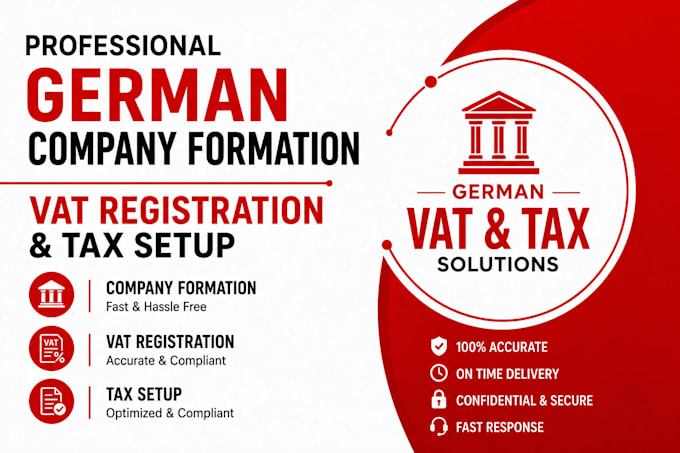 handle german company formation, vat registration and tax setup