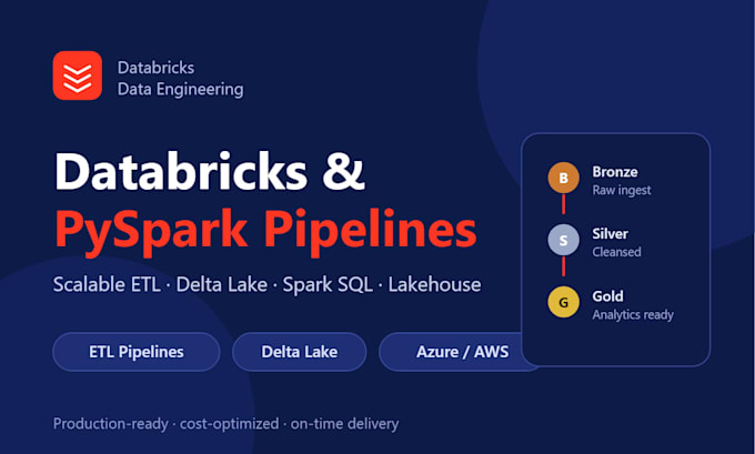 build databricks data pipeline with pyspark, etl and spark sql
