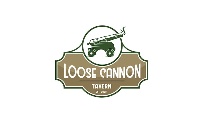 design greatest loose cannon tavern logo