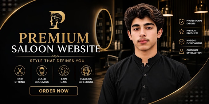 design premium saloon website for your business