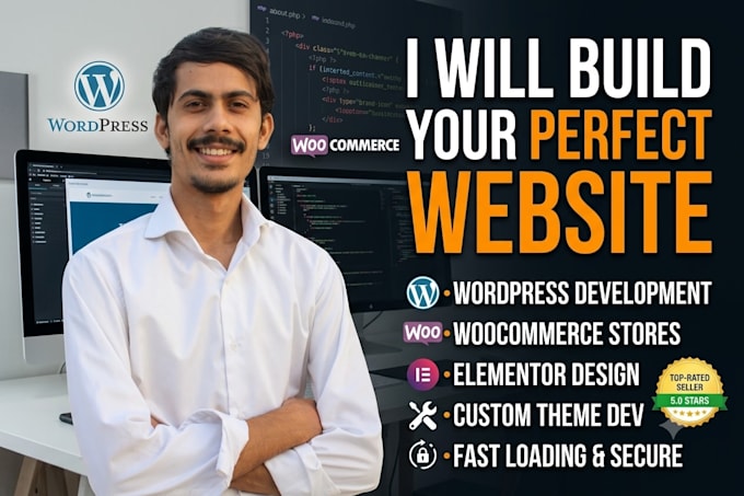 build, design or redesign wordpress website, rebuild wordpress elementor website