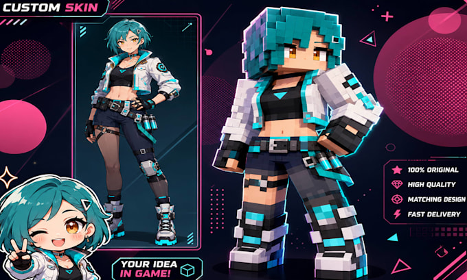 create a custom minecraft skin for java and bedrock