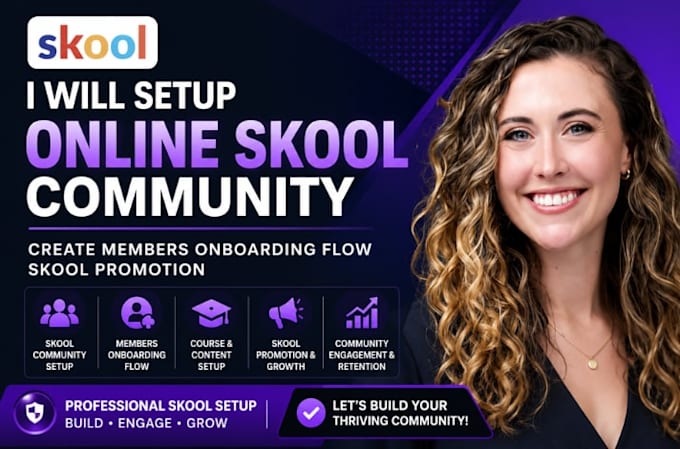setup online skool community create members onboarding flow skool promotion