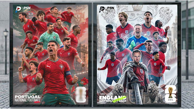 national team cinematic world cup poster design