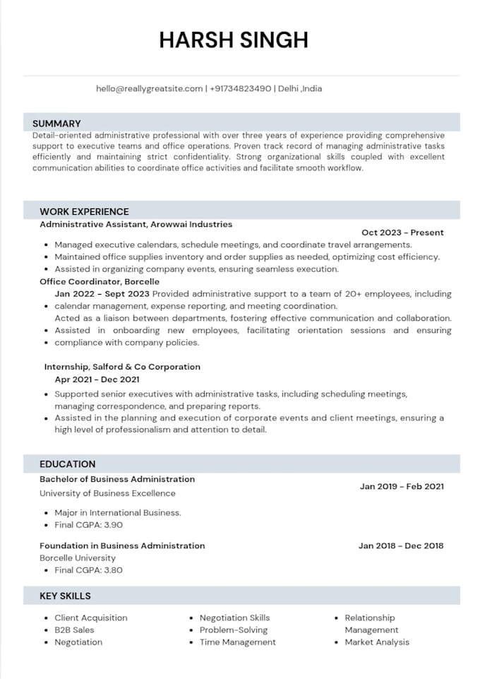 write a professional resume and linkedin profile