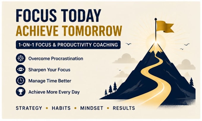 provide 1 on 1 productivity and focus coaching sessions
