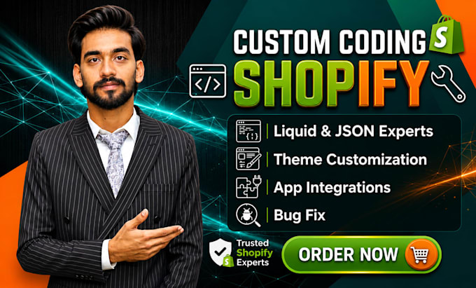 do shopify custom coding and shopify bug fix