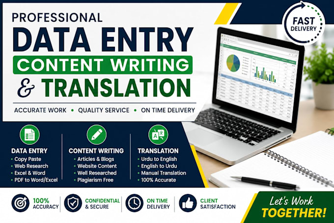 do accurate data entry, copy paste and web research