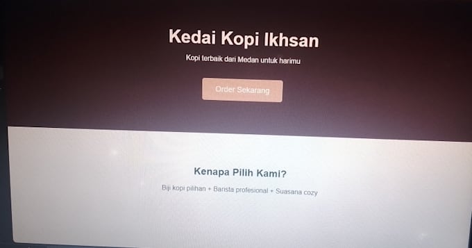build responsive landing page HTML CSS for business