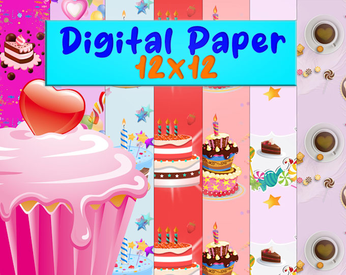 make custom digital paper for scrapbooking
