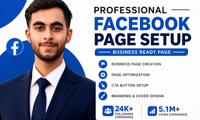 do professional facebook business page creation, setup and optimization