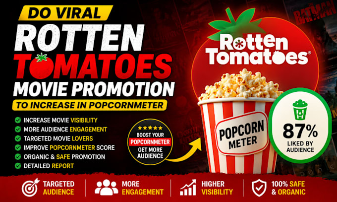 do viral rotten tomatoes movie promotion to increase in popcornmeter