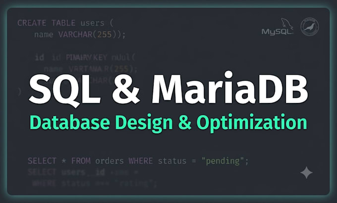 design optimize and build your sql or mariadb database