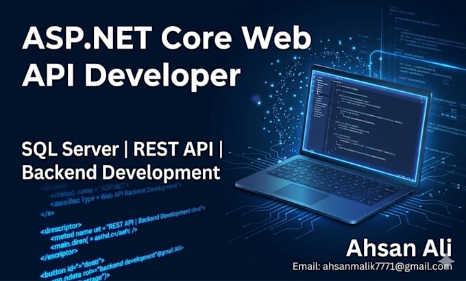 create aspnet core web api backend