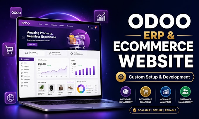 build a custom odoo erp ecommerce website