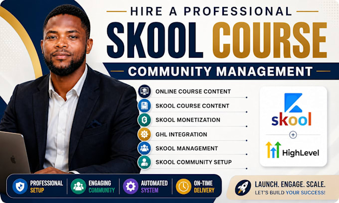 build monetized skool community, online course, and ghl integration