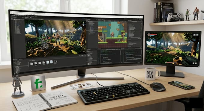 unity 2d,unity 3d game art design, unity game development