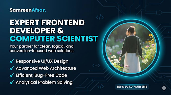 design responsive landing page or modern web layout