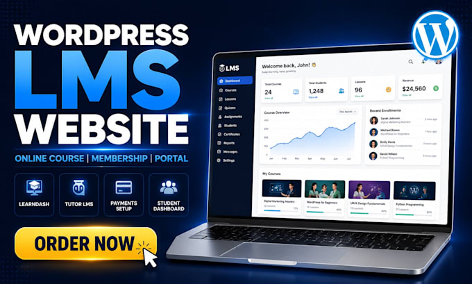 build course website educational website and student portal