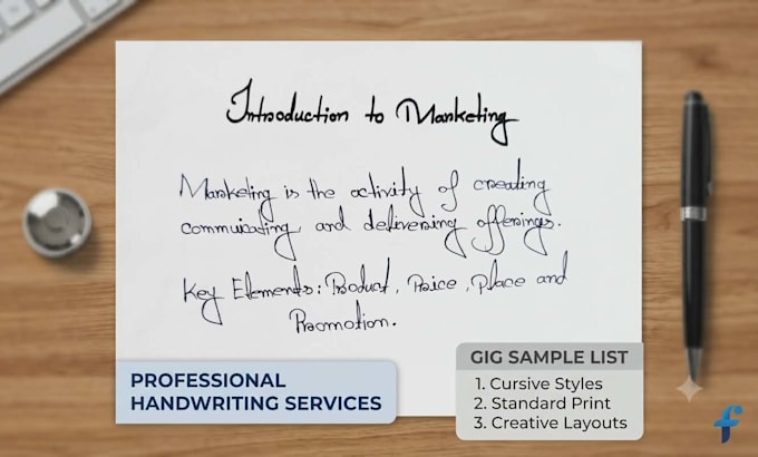 do neat and professional custom handwriting