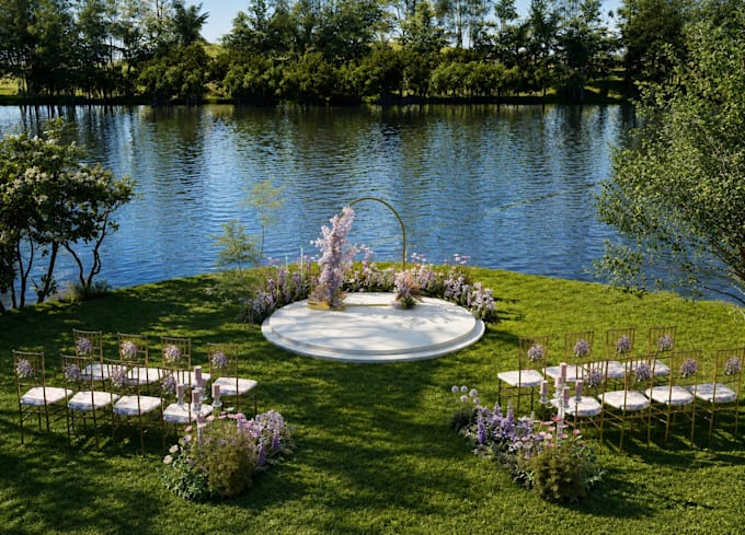 design  wedding and event stage  set designs in 3d