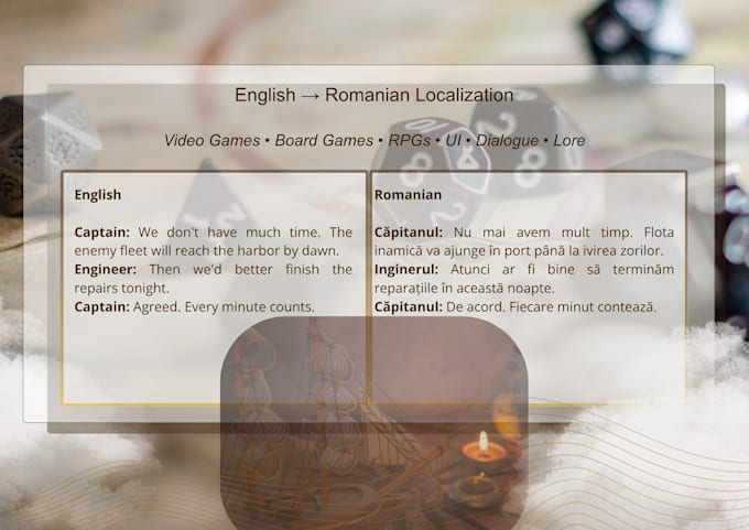 translate and localize into romanian video games