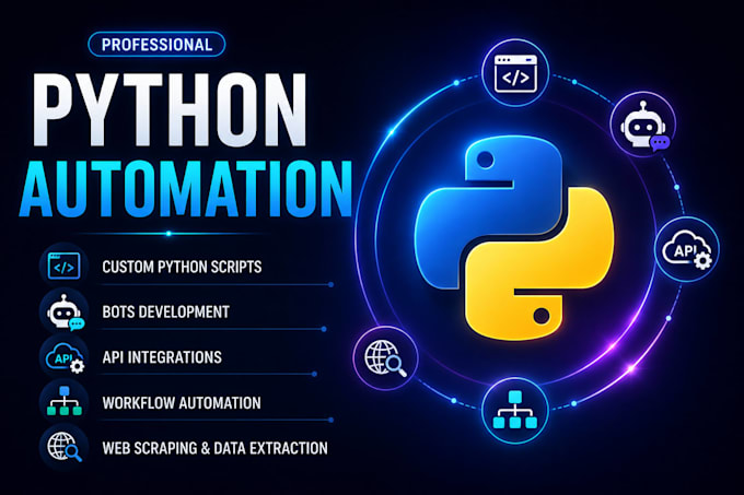 build python automation scripts, bots, and API integrations