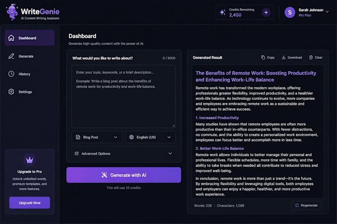 build ai powered websites and software applications